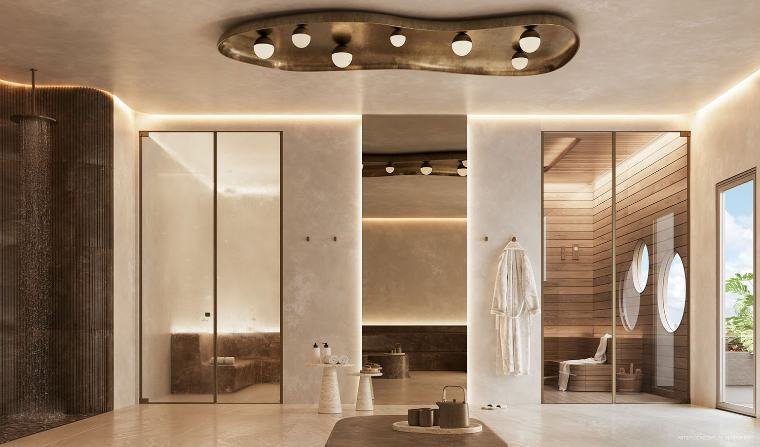 Spa com sauna e vapor