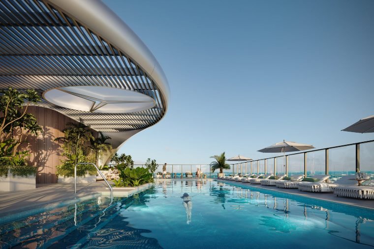Piscina no rooftop