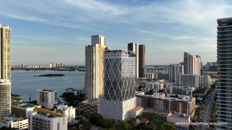 Torre do HQ Residences Miami de dia