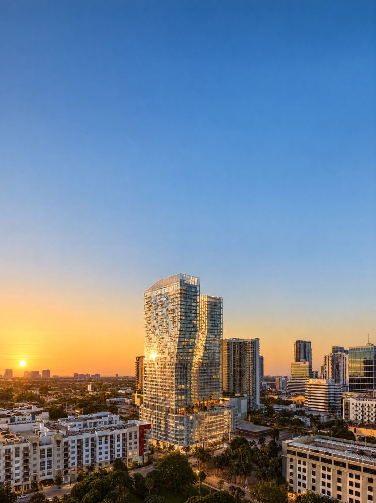 Torres do Ombelle ao entardecer em Fort Lauderdale