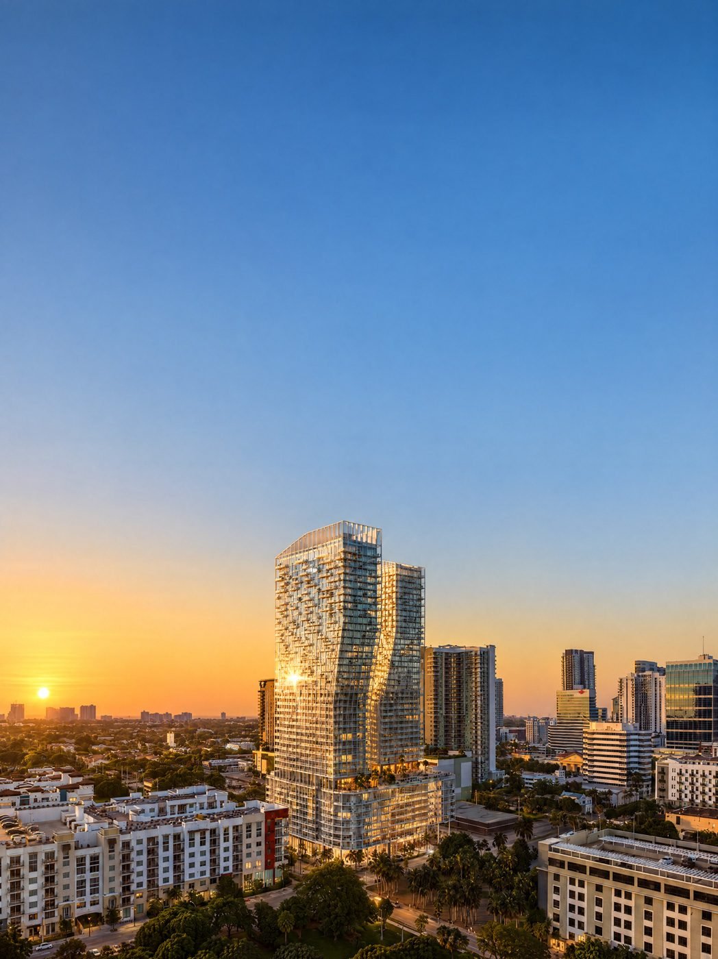 Torres do Ombelle ao entardecer em Fort Lauderdale
