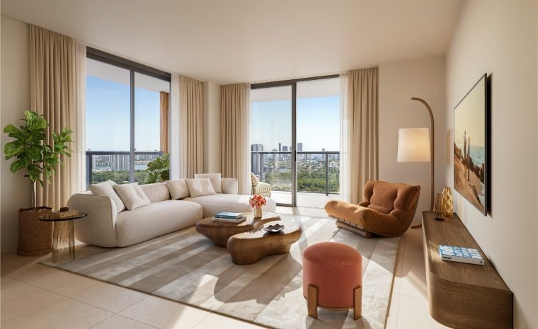 Sala de estar de apartamento
