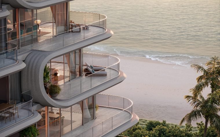 Vista do prédio em Surfside